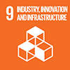 Ícone oficial do ODS 9 - Indústria, Inovação e Infraestrutura